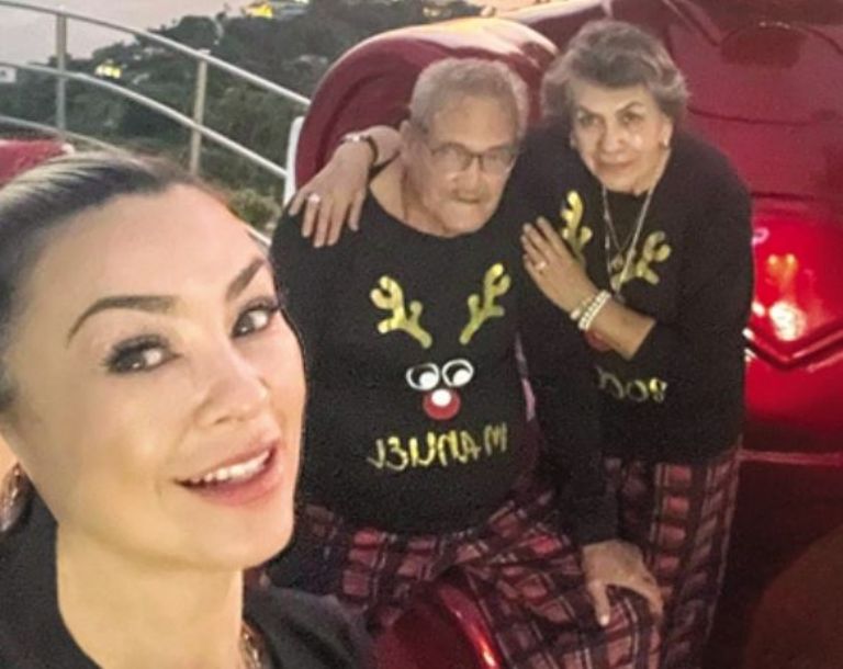 Aracely y sus padres