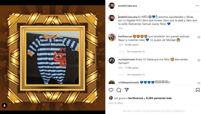 Ana Leticia Ocaña revela que tendrá un niño