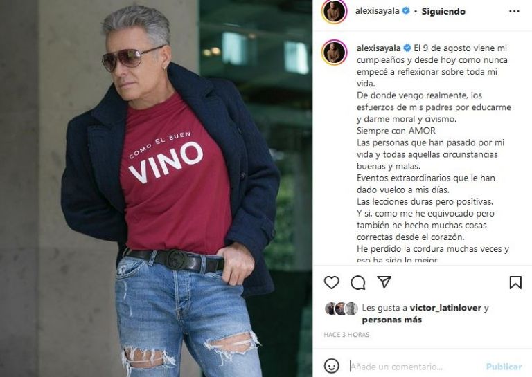 Alexis Ayala y su reflexión de cumpleaños 