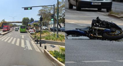 Accidente de motocicleta en la Picacho-Ajusco en CDMX deja como saldo a una mujer sin vida