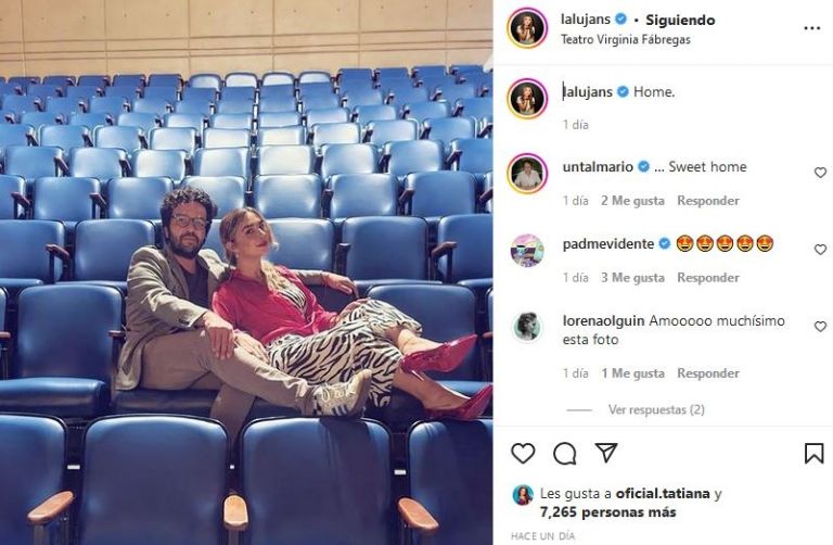 Daniela Luján y Mario Alberto Monroy en el teatro