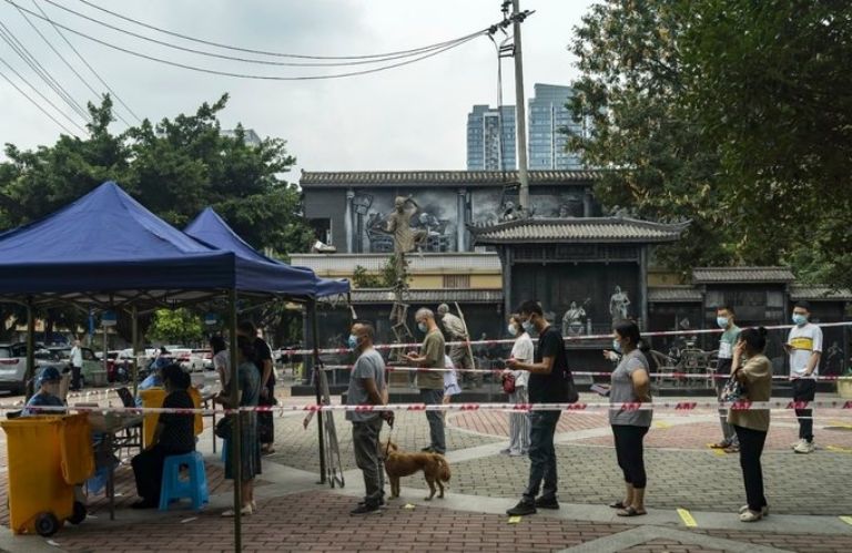 Brote de Covid-19 en China 