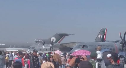 Así fue el Espectáculo Aéreo de la Sedena en Santa Lucía; Cientos de personas se dieron cita