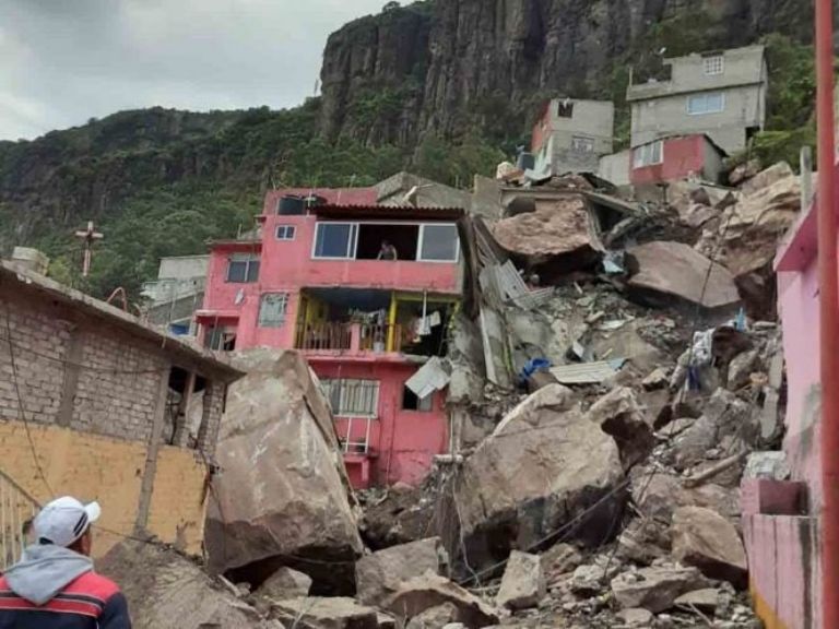 Derrumbe en el Cerro del Chiquihuite