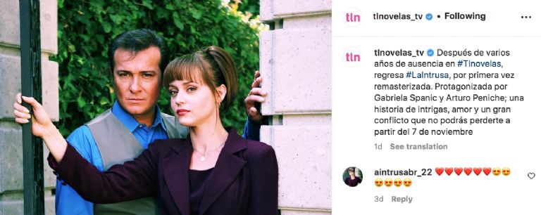 Instagram @tlnovelas_tv