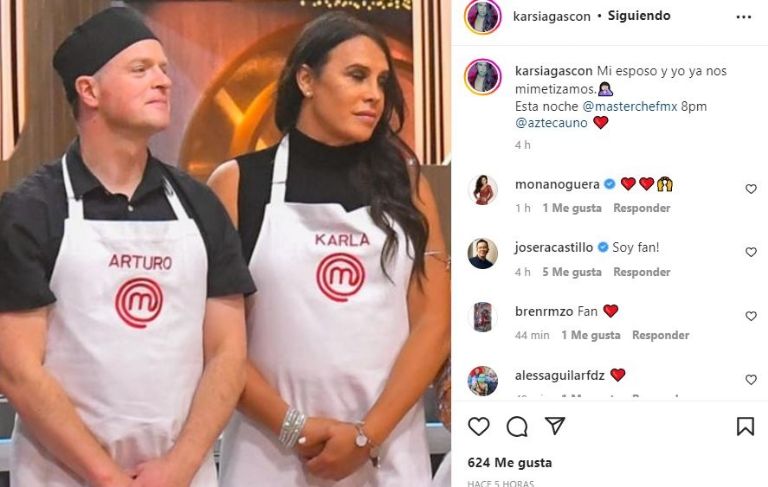 Karla Sofía Gascón y Gavito en 'MasterChef Celebrity'
