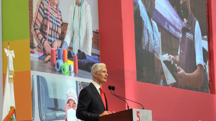 Quinto Informe de Alfredo del Mazo: Agradeció a AMLO por construir el AIFA en el Edomex