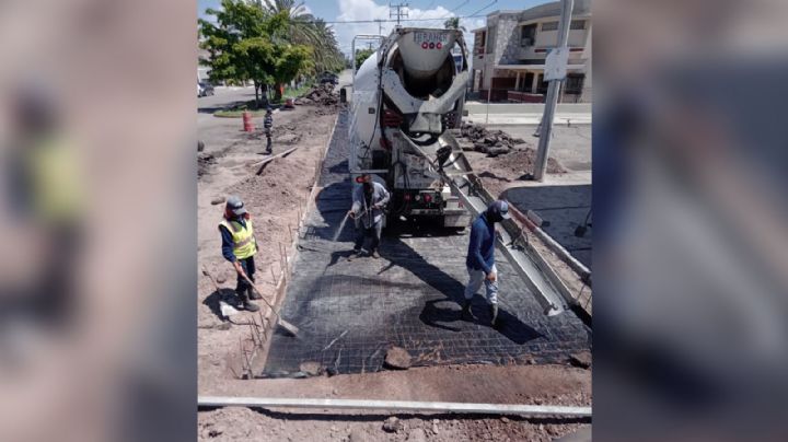 Rehabilitación de cruceros en la ciudad de Navojoa avanza en un 70%