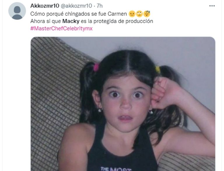 Memes de 'MasterChef Celebrity México'. Foto: Twitter