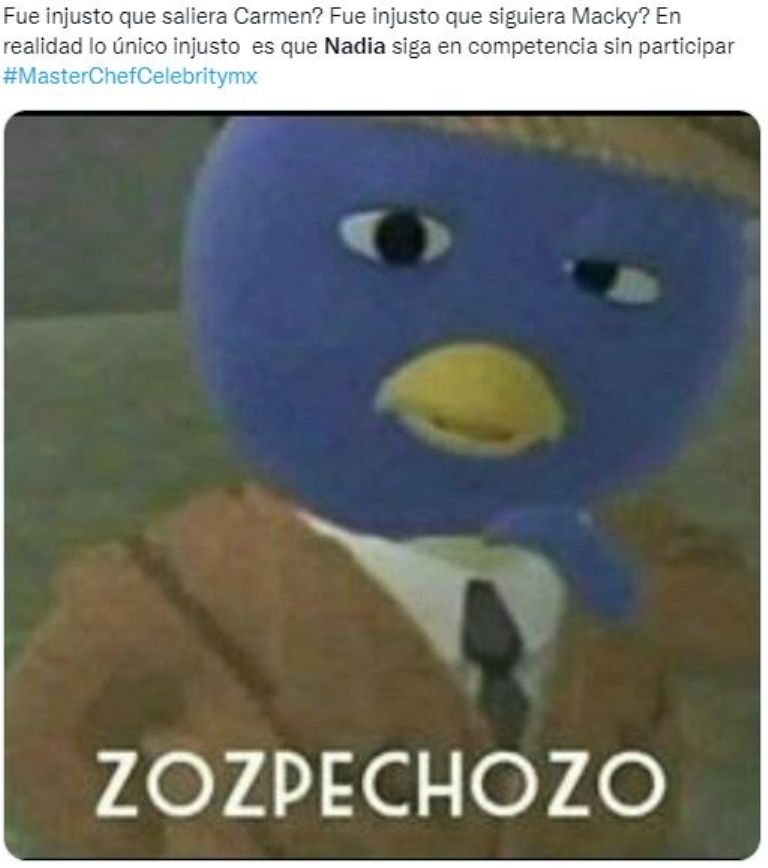 Nadia desata los memes por ausentarse de 'MasterChef Celebrity'