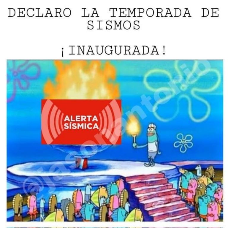 Memes sobre el sismo. Foto: Internet