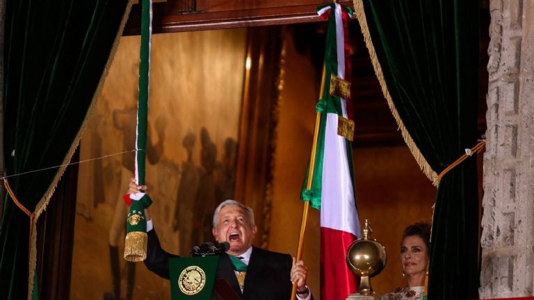 El presidente AMLO dará el Grito de Independencia desde Palacio Nacional. Foto: Internet