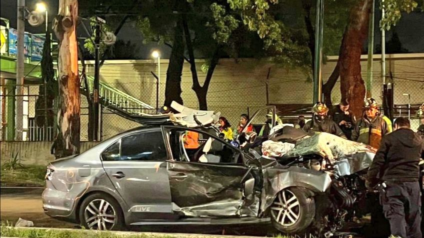 FOTOS: Reportan la muerte de 4 personas tras fatídico accidente vehicular al sur de la CDMX