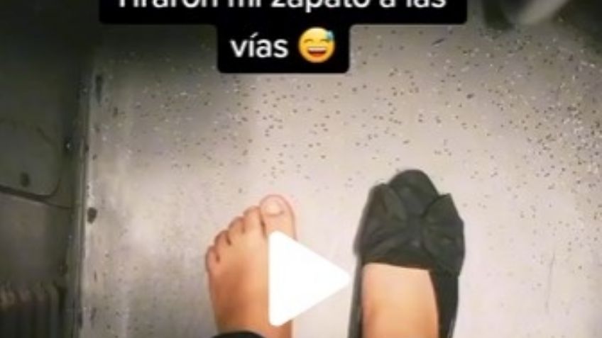 ¡Insólito! Mujer graba viaje en Metro sin uno de sus zapatos; se volvió viral