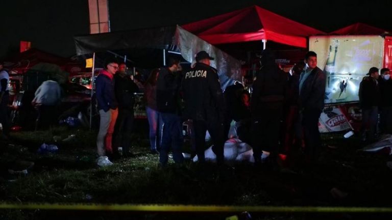 Estampida  humana en Guatemala 