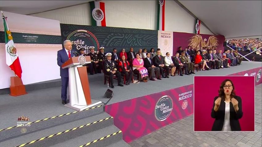 Desfile Militar: AMLO arremete contra la ONU y presenta propuesta de tregua ante la guerra