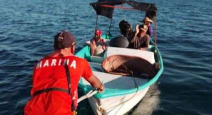 Guaymas: Ribereños son rescatados en la playa El Centinela; habían quedando a la deriva