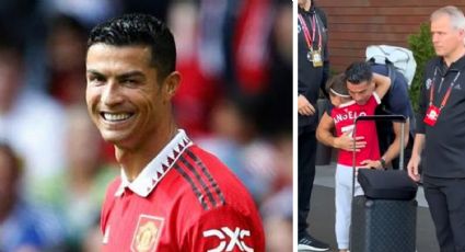 Niño se gana abrazo y autógrafo de Cristiano Ronaldo tras burlar la seguridad del hotel