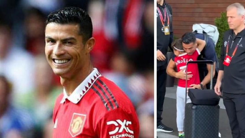 Niño se gana abrazo y autógrafo de Cristiano Ronaldo tras burlar la seguridad del hotel