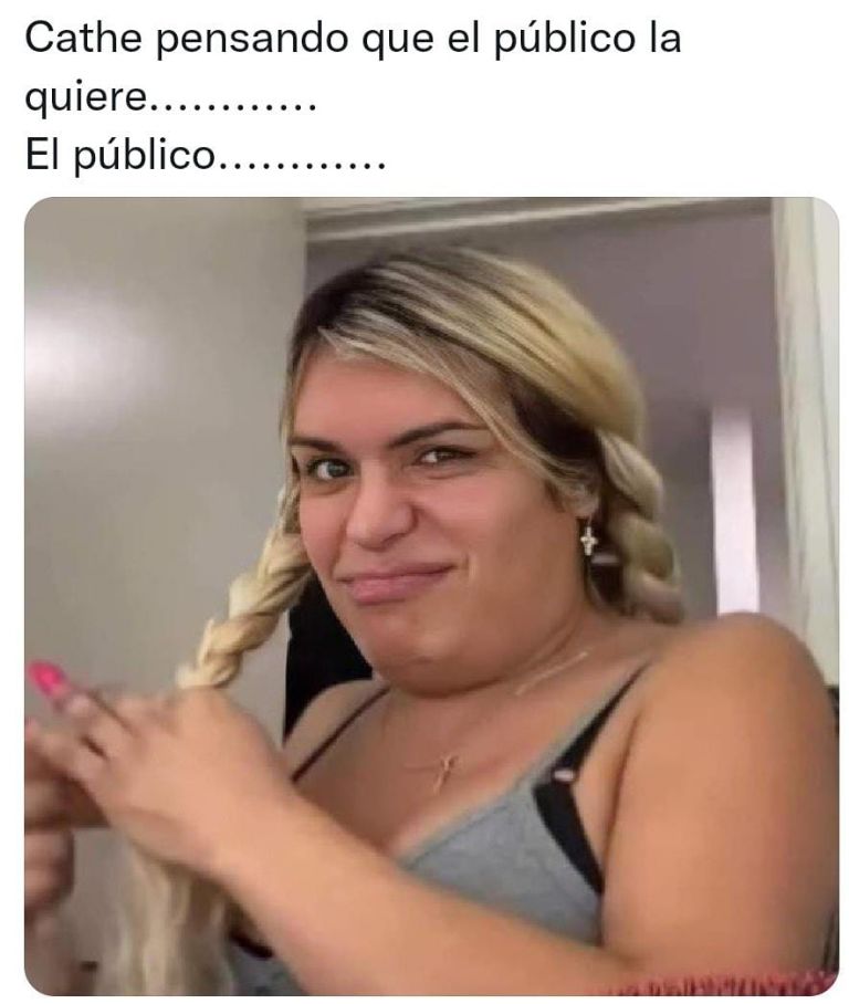 Cathe desata los memes