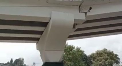 El sismo también se sintió en el Estado de México y provocó que un puente se fracturara