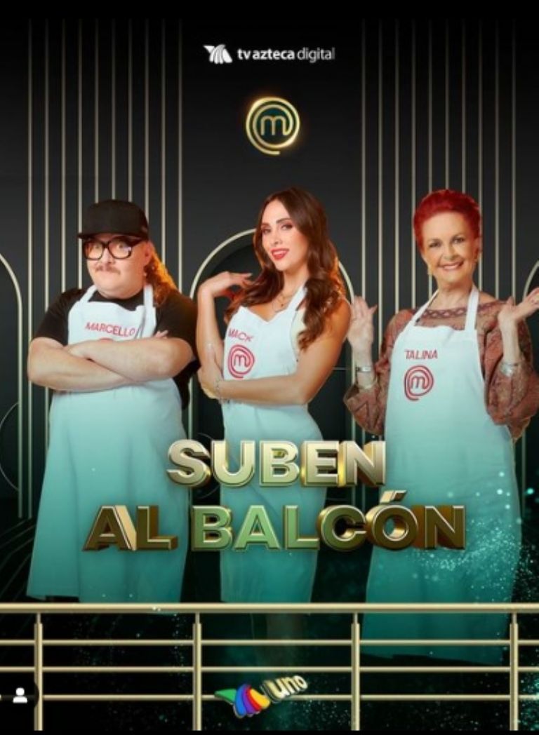 El equipo de Macky subió al balcón de 'MasterChef Celebrity'. Foto: Instagram