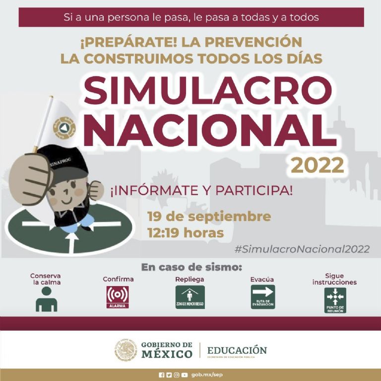 Simulacro Nacional. Foto: Internet