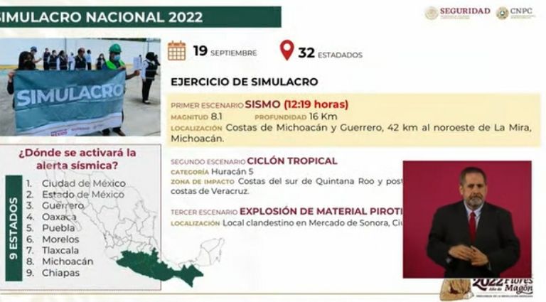CNPC informa sobre el Simulacro Nacional de este 19 de septiembre. Foto: Internet