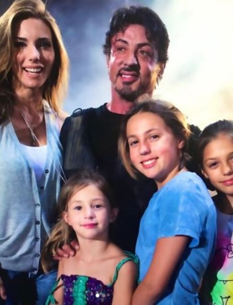 Sylvester Stallone y su familia
