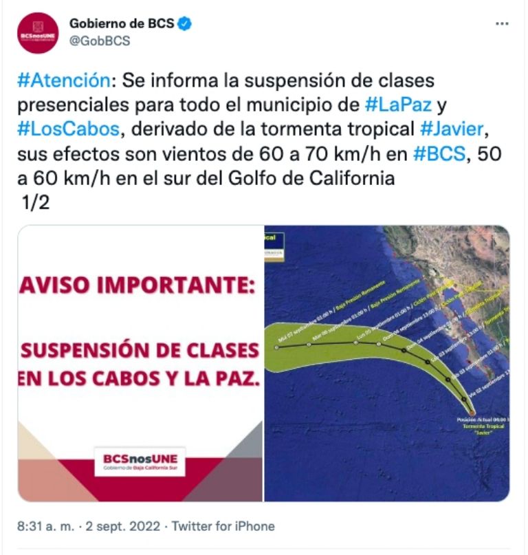 Tormenta Tropical Javier 