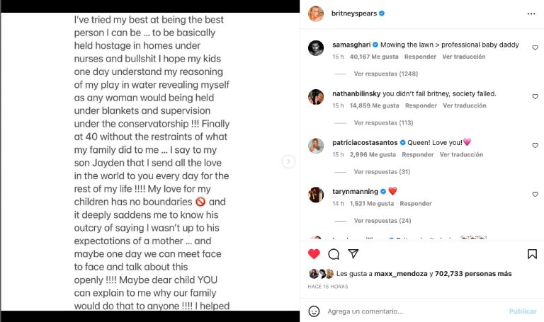 Comunicado Britney Spears 