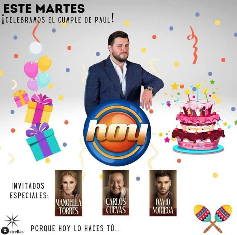 Carlos Cuevas estará en Hoy