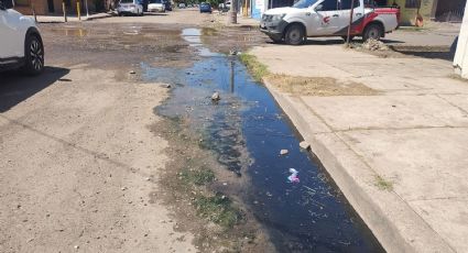 Ciudadanos denuncian drenaje colapsado desde hace seis meses al sur de Ciudad Obregón