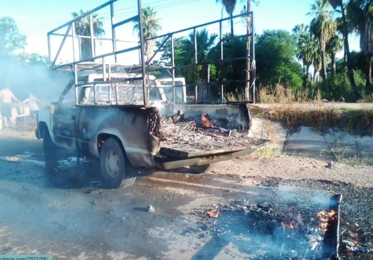 Incendio en Cajeme moviliza a las autoridades. Foto: Facebook