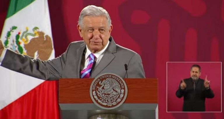 En la imagen, el presidente AMLO en su 'mañanera'. Foto: Internet
