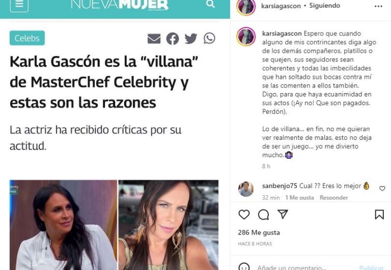 Publicación de Karla Sofía Gascón