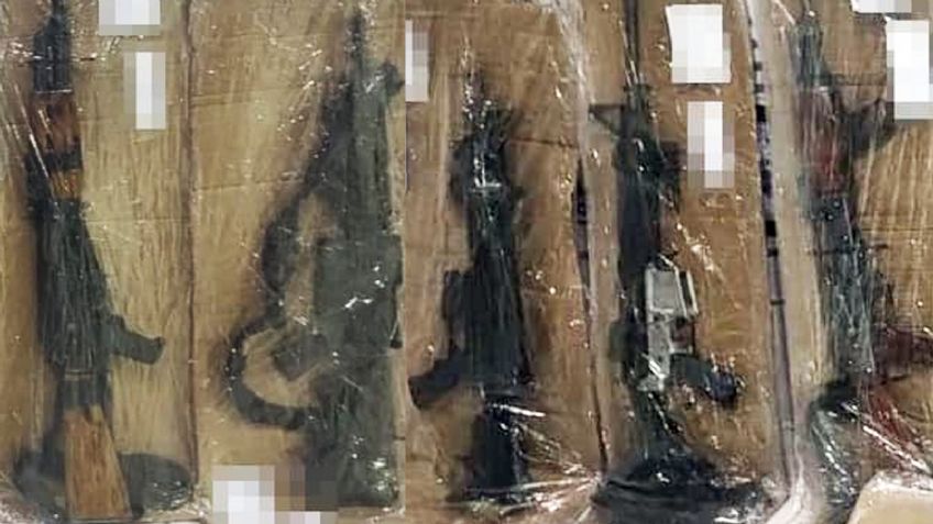 Sonora: Presuntos sicarios chocan camioneta y la abandonan con seis armas de alto poder