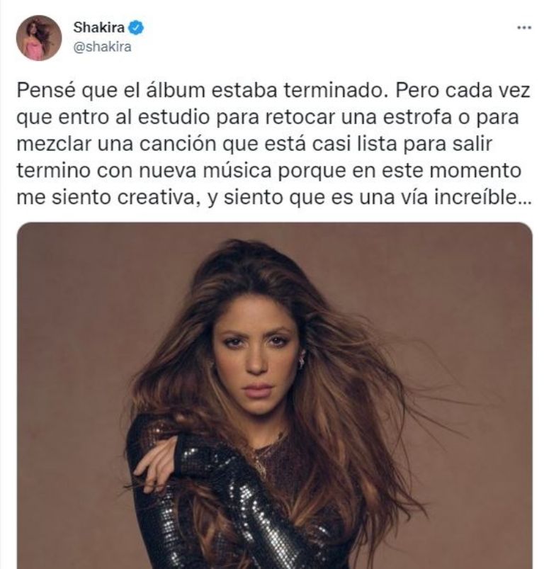 Publicación de Shakira