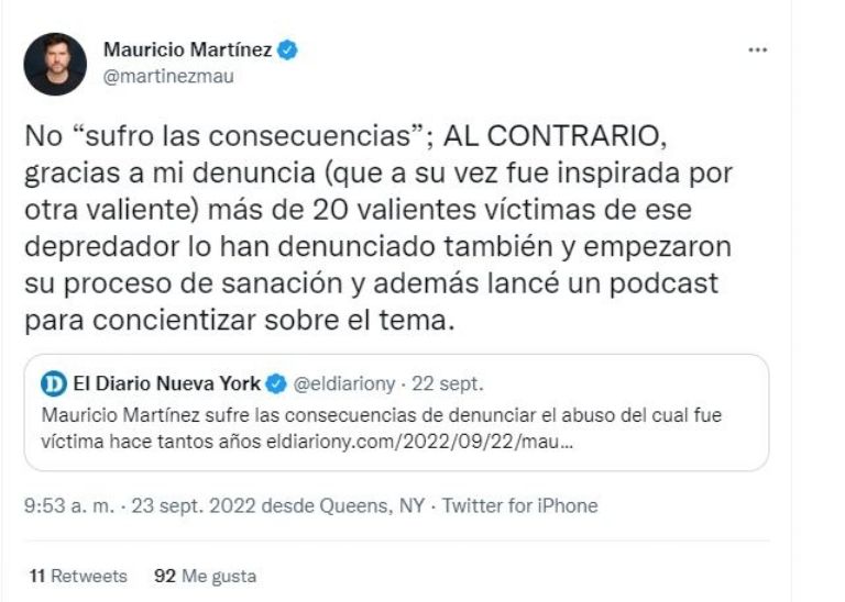 Publicación de Mauricio Martínez