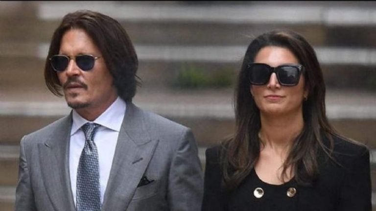Joelle Rich y Johnny Depp