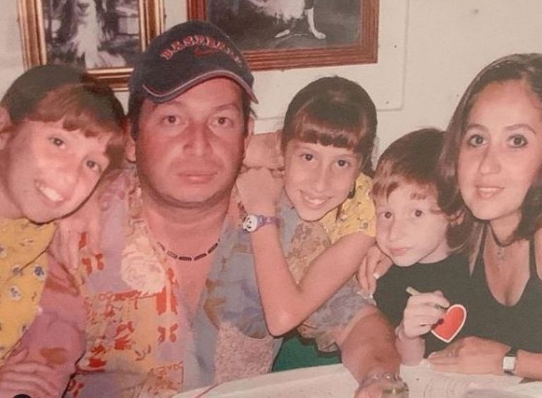 Octavio Ocaña y su familia