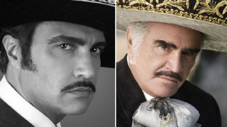 Jaime Camil caracterizado de Vicente Fernández
