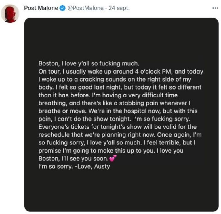 Publicación de Post Malone