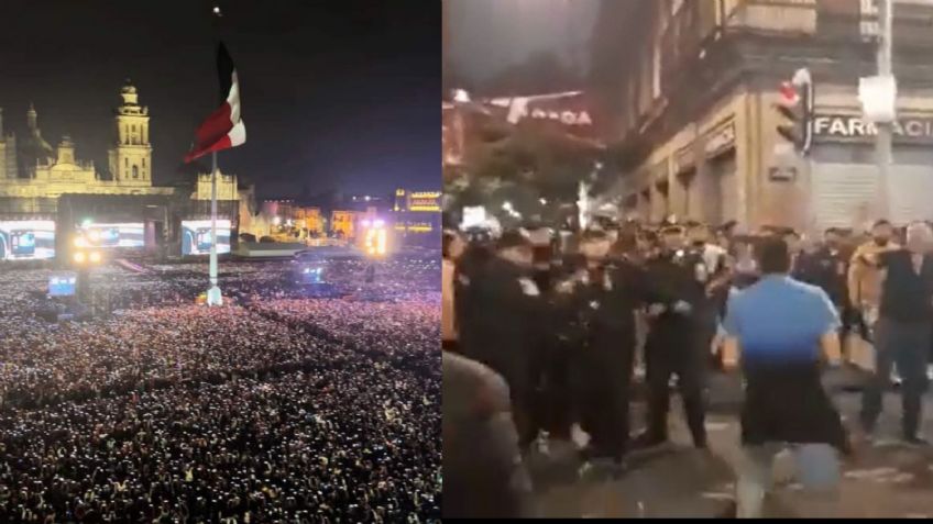 Peleas, estampidas y desmayados: Lo que dejó el concierto de Grupo Firme en el Zócalo
