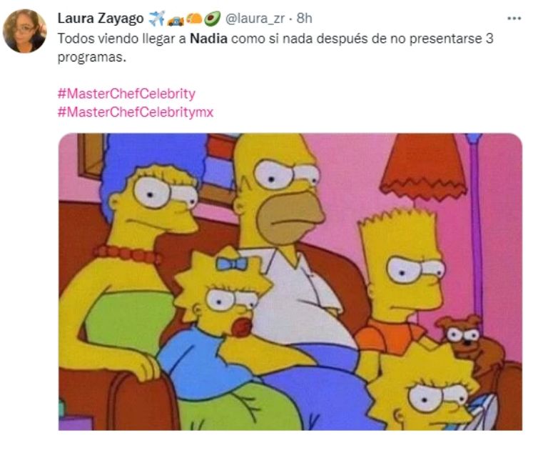 Memes por la eliminación de Nadia de 'MasterChef Celebrity' México. Foto: Internet