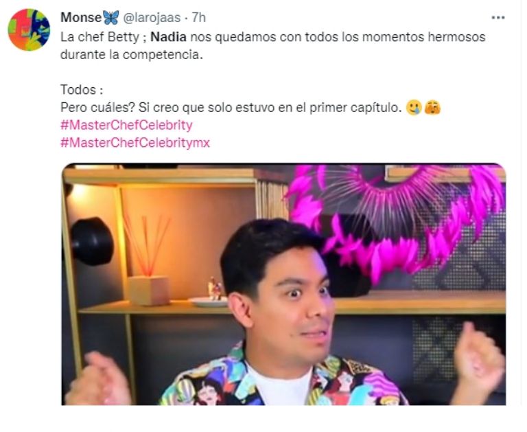 Memes por la eliminación de Nadia de 'MasterChef Celebrity' México. Foto: Internet