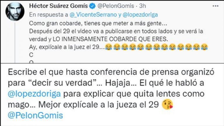 Pelea de Héctor Suárez y Vicente Serrano