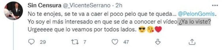 Respuesta de Vicente Serrano
