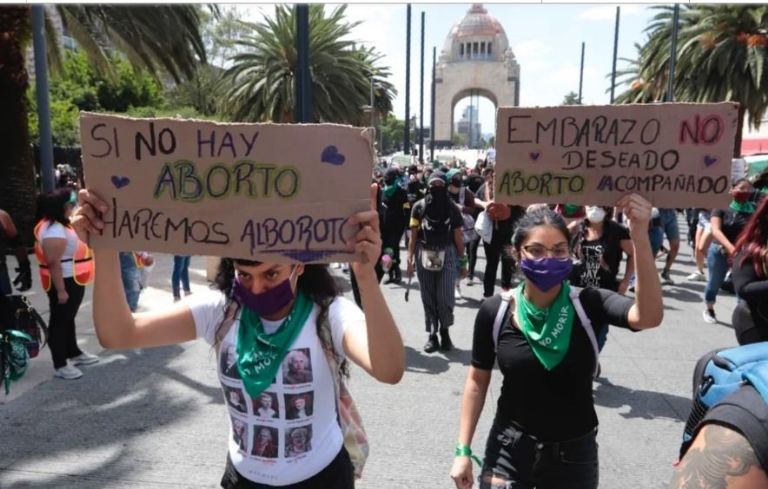 Marchas en favor del aborto en la CDMX