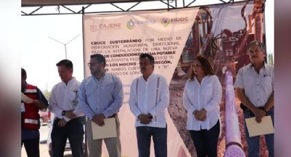 Inician obra de instalación de tubería en cruce carretero de Ciudad Obregón